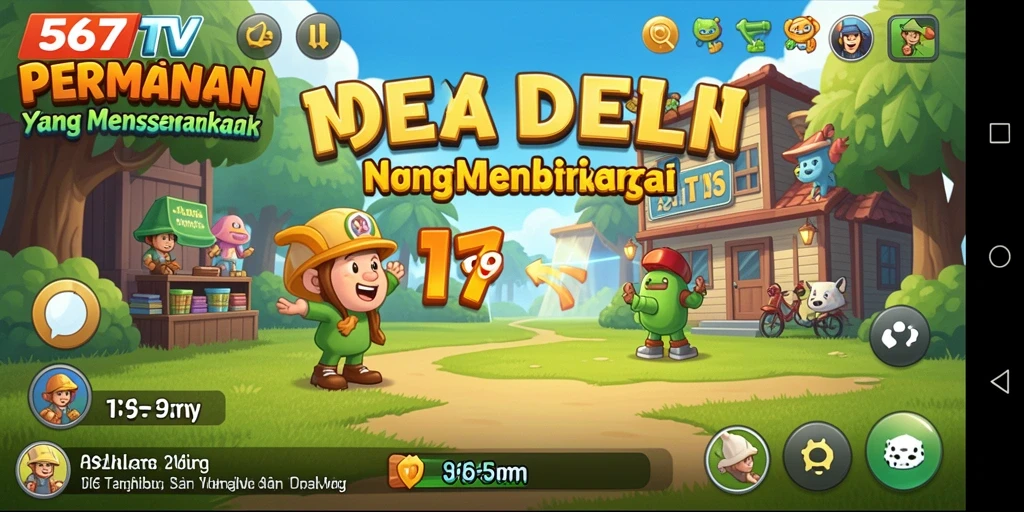 Tampilan gameplay 567TV yang menarik dan penuh warna.