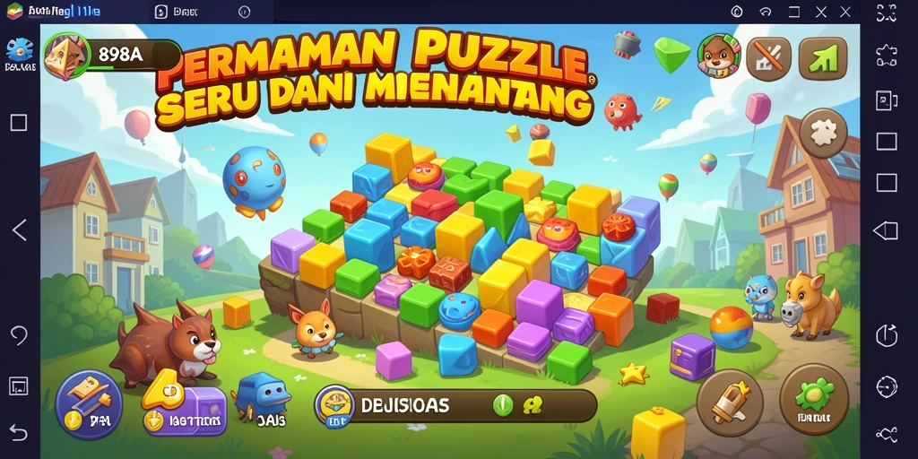 Tampilan gameplay seru di 898A dengan berbagai puzzle menantang.