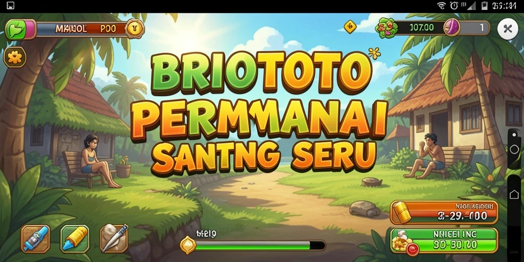 Tampilan gameplay BRIOTOTO yang menawan dan berwarna-warni.