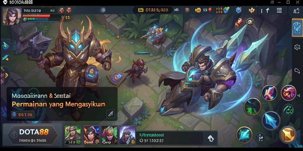 Tampilan gameplay DOTA88 yang seru dan mengasyikkan.