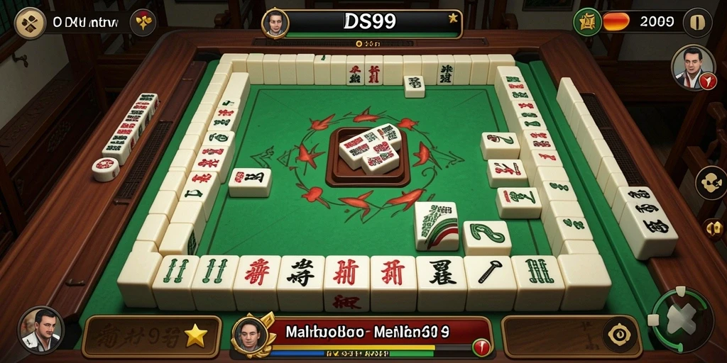 Gameplay menarik Mahjong di DS99 dengan visual menawan.