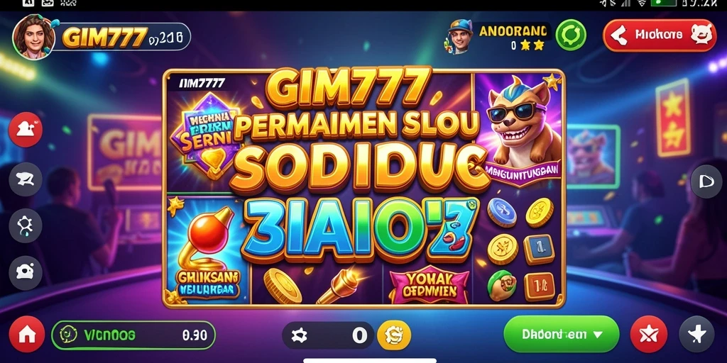 Tampilan gameplay menarik dengan banyak fitur slot.
