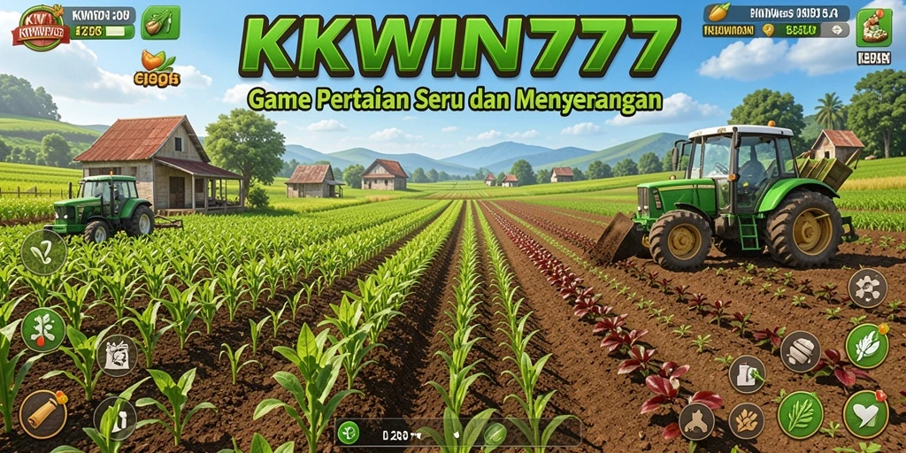 Gambar gameplay KKWIN777 dengan pengalaman bertani yang menyenangkan.