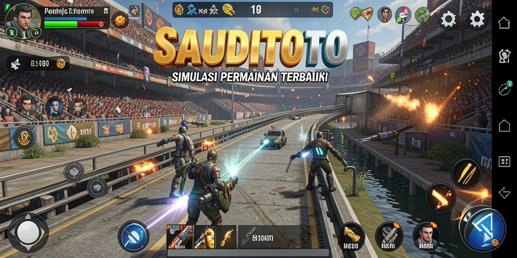 Tampilan gameplay menarik dari SAUDITOTO yang menunjukkan aksi strategis.