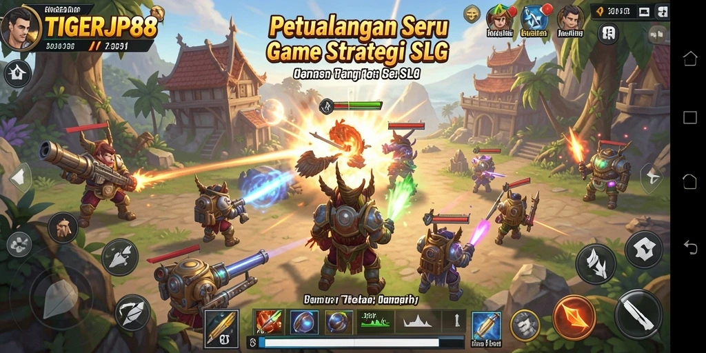 Screenshot utama TIGERJP88 menunjukkan aksi strategis dalam gameplay seru.