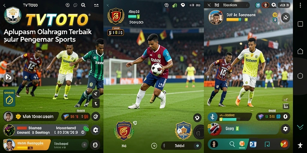 Tampilan gameplay TVTOTO yang menarik dan informatif.