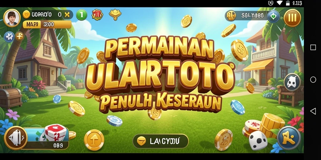Tampilan gameplay <strong>ULARTOTO</strong> yang menarik dan penuh warna.